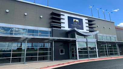 Students at Aurora High School campus